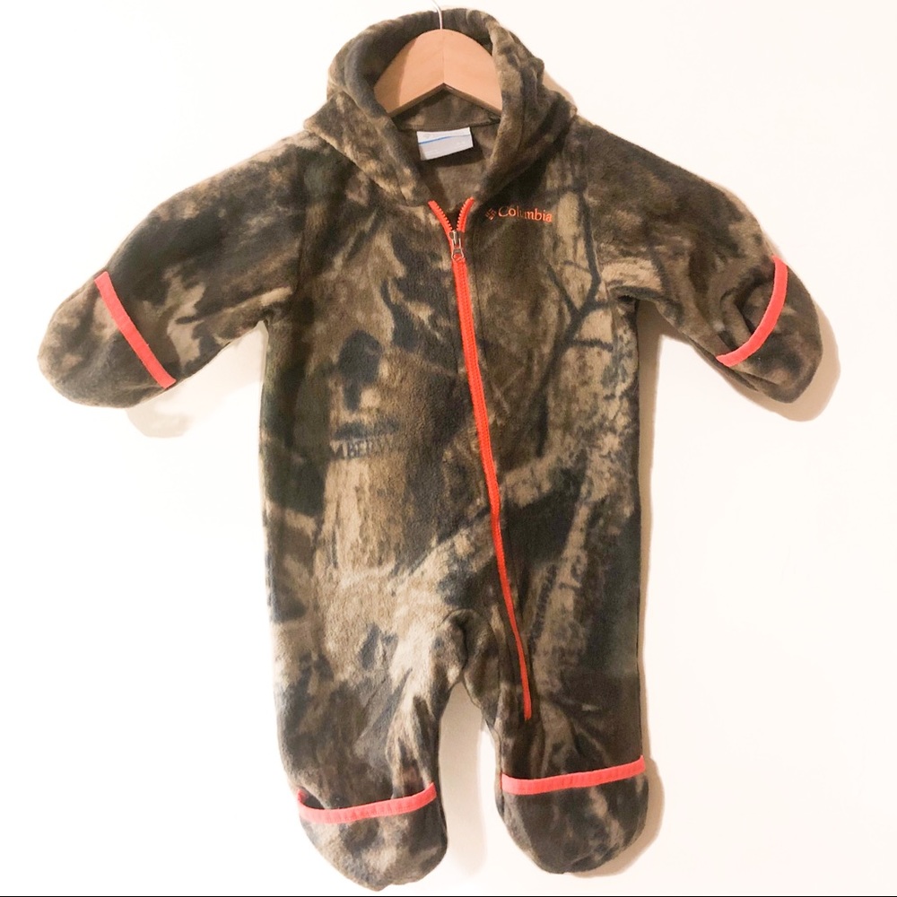 Columbia fleece hooded suit hand/feet coverings